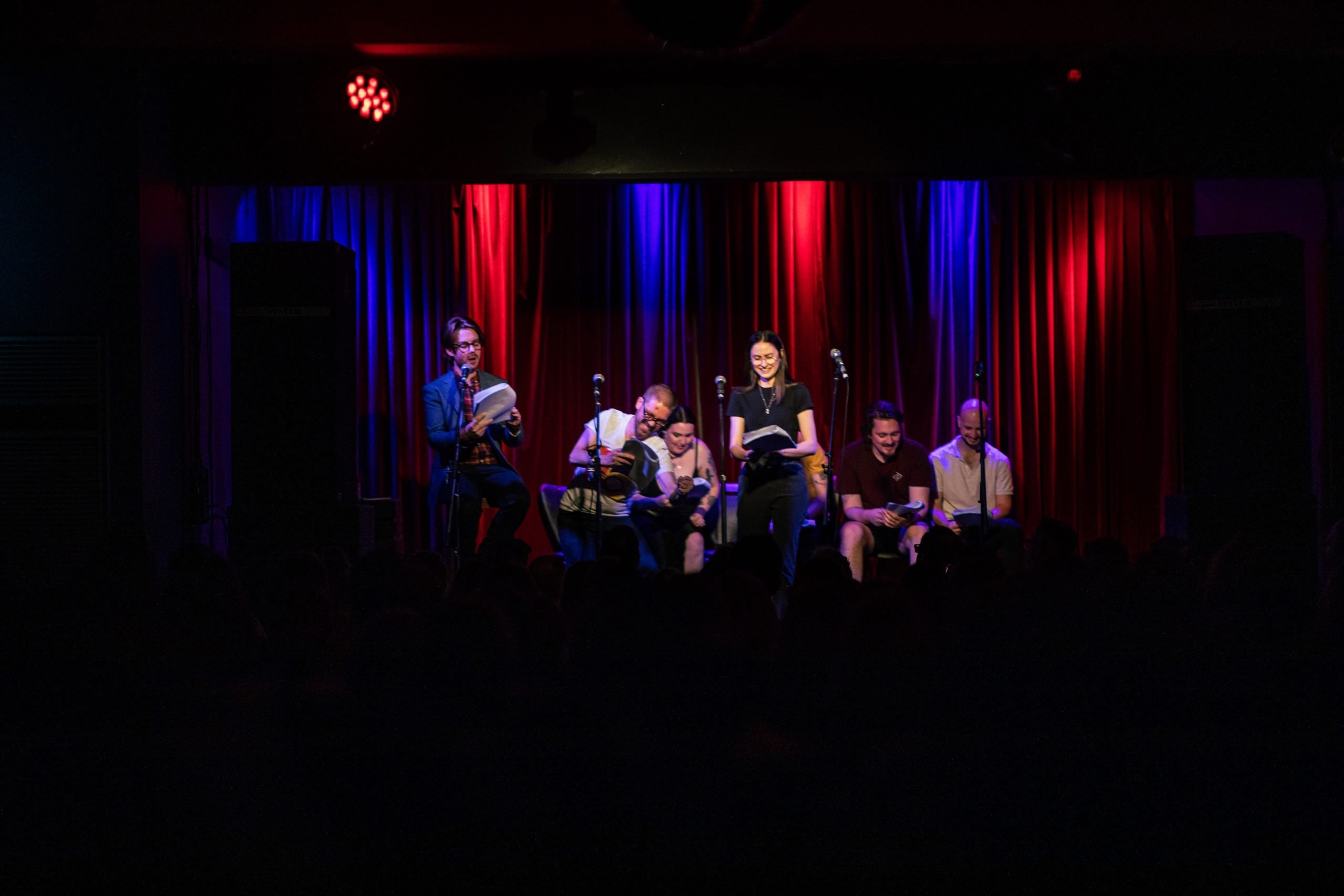 On stage at Rhino Room